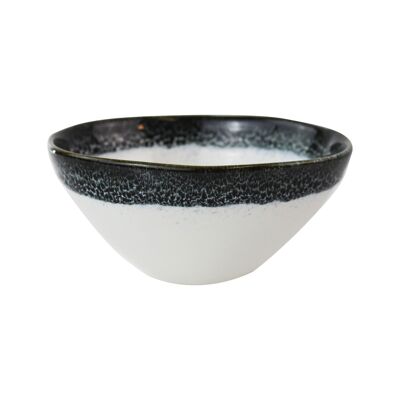 Porcelain bowl 500ml oval Monte Negro, Japan