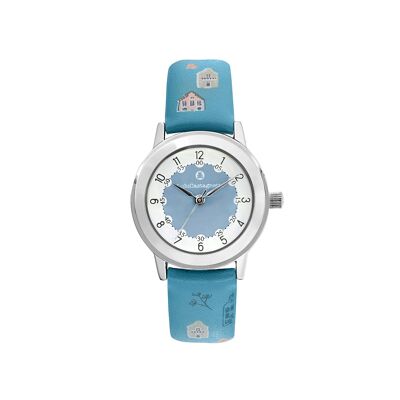 38956 - Lulu Castagnette analogue girl's watch - Leather strap - Home Sweet Home