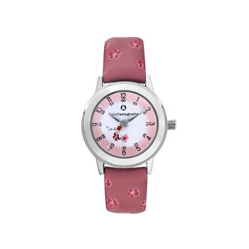 38957 - Montre fille analogique Lulu Castagnette - Bracelet cuir - Lulu & Me