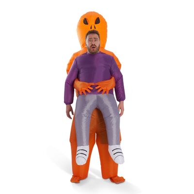Disfraz inflable para adulto de Halloween Carry Me Alien