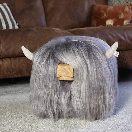 Highland cow online footstool