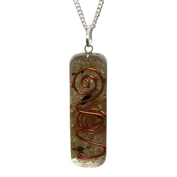 Pendentif Reiki Orgonite, 3,5 cm, Labradorite 3