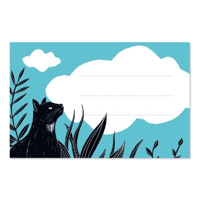 Set of 10 stickers cats