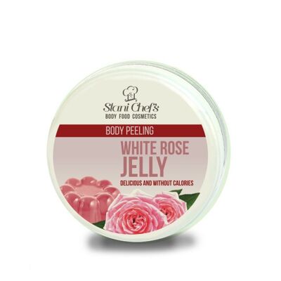 Peeling per il corpo alla gelatina di rosa bianca, 250 ml