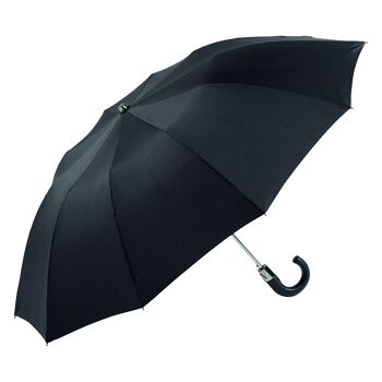 EZPELETA Parapluie pliant en acier Noir 3