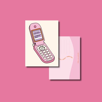 Mädchen-Sommer-Telefonkarte