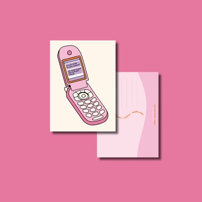 Girl summer phone kaart