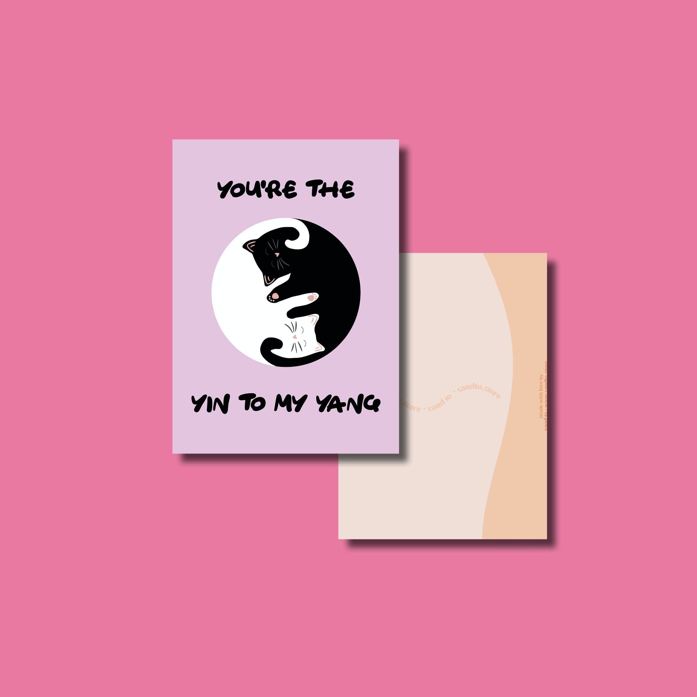 Yin yang card