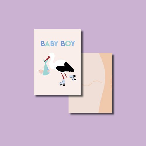 Baby boy kaart