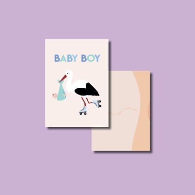 Baby boy kaart