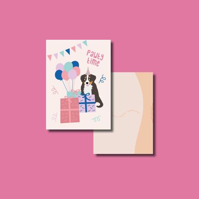 Pawty time card