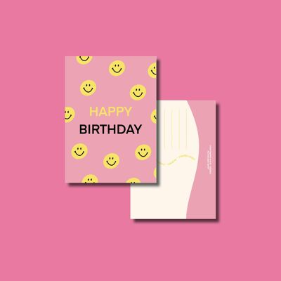 Smiley-Geburtstagskarte