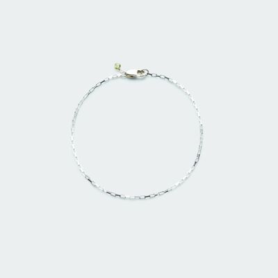 Box chain bracelet silver