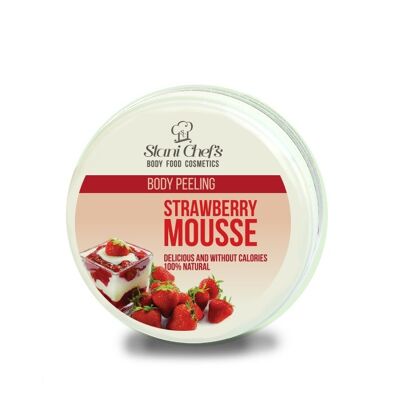 Gommage corporel mousse à la fraise, 250 ml