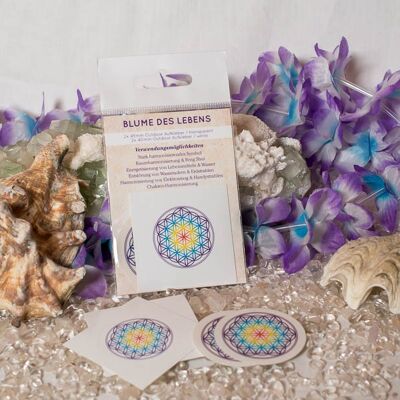 Autocollant fleur de vie chakra 40mm