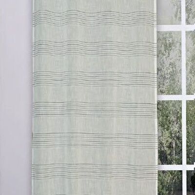 Curtain Voile MONACO - Panel with eyelets - 140 x 260 cm - Col Bleu