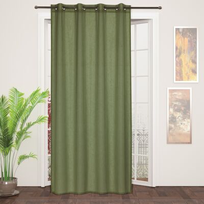 ASSOS Sheer Curtain - Green - Eyelet Panel - 100% pes - 140 x 240 cm