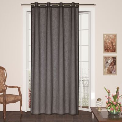 ASSOS Sheer Curtain - Anthracite Gray - Eyelet Panel - 100% pes - 140 x 240 cm