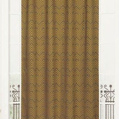 NOMADE curtain - Mustard - Grommet panel - 100% pes - 140 x 260 cm