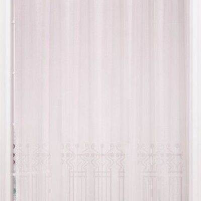 VOLCAN Cortina de Voile - Ancho Liso - Natural - Panel Ojales - 100% pes - 200 x 240 cm