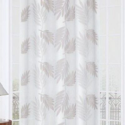 Tenda in voile TROPICAL - Naturale - Pannello con occhielli - 100% pes - 140 x 240 cm