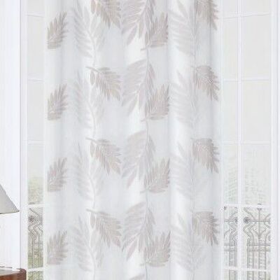 TROPICAL Voile curtain - Natural - Eyelet panel - 100% pes - 140 x 240 cm