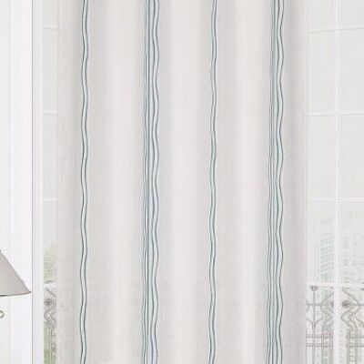 Voile curtain CALYPSO - Green - Eyelet panel - 100% pes - 140 x 240 cm