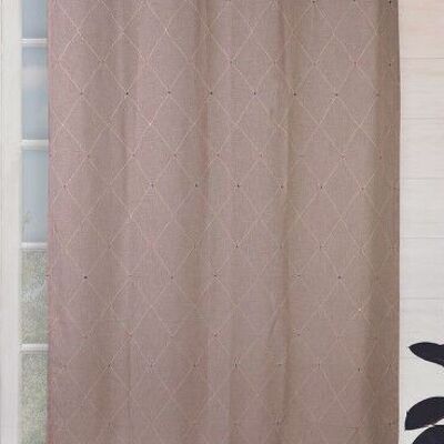 CAPRI Visillo - Panel Ojales - Natural - 140 x 260 cm - 100% pes