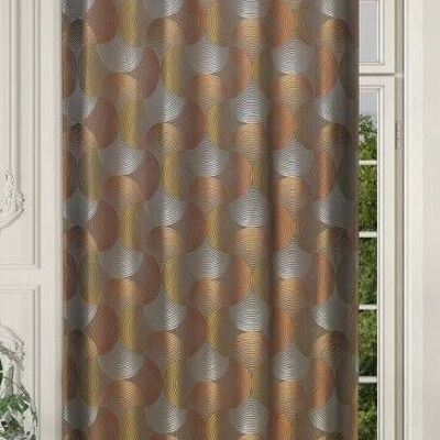 MANON curtain - Grommet panel - Terracotta