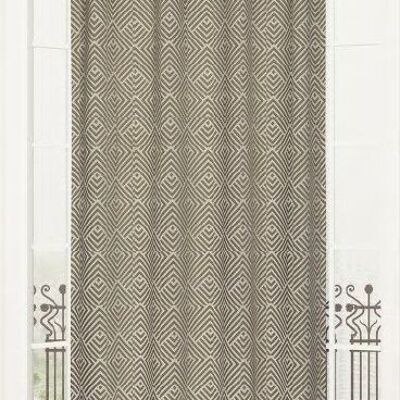 Cortina NOMADE - Natural - Panel de ojales - 100% pes - 140 x 260 cm