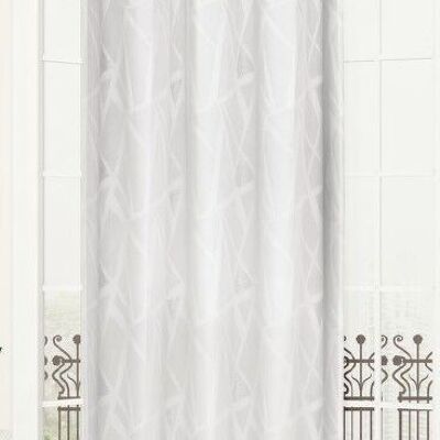 PETRA Sheer Curtain - Grommet Panel - White