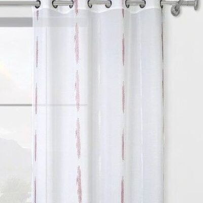 CLANDESTINE Sheer Curtain - Grommet Panel - Red
