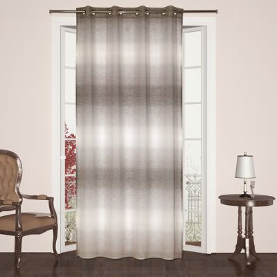 Voile curtain BASILE - Gray - Eyelet panel - 100% pes - 140 x 240 cm
