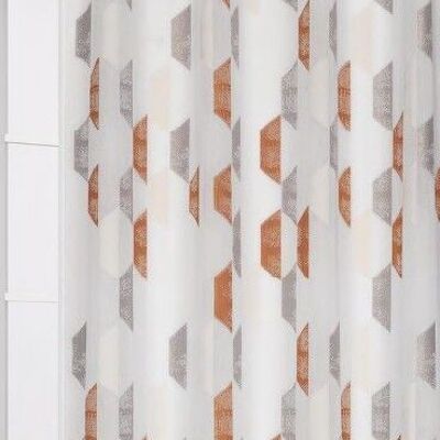 Voile curtain EFE - Panel with eyelets - Terracotta - 200 x 260 cm