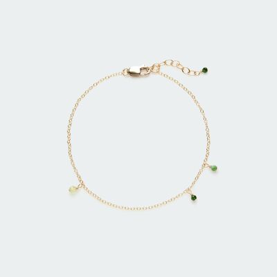 Minimal Forest palette bracelet gold