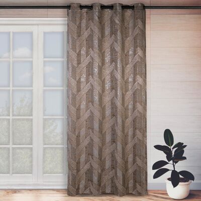 LIKYA Curtain - Eyelet Panel - Natural - 140 x 260 cm - 100% pes