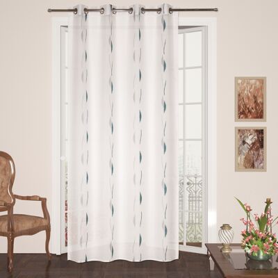 ADA Voile Curtain - Blue - Eyelet Panel - 100% pes - 140 x 240 cm