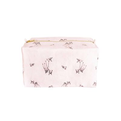 TROUSSE DE TOILETTE VIC FAON ROSE