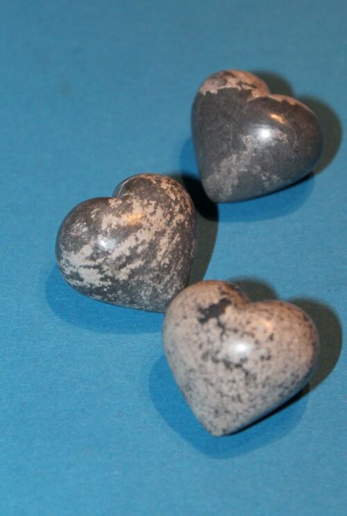 Mini Herz "marrakite stone" - Speckstein