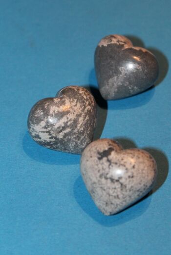 Mini coeur "pierre marrakite" - stéatite