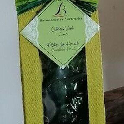 PATE DE FRUIT LIME - 100G - Without sugar coating (limited quantity)