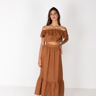 Indian skirt - gonna lunga lino