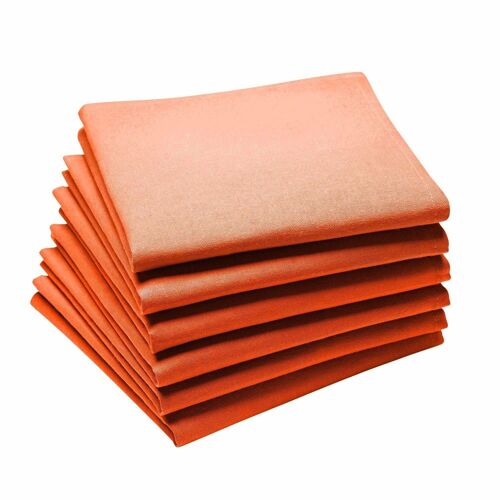 Serviettes CAMBRAI MANDARINE