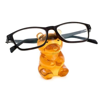Brillenhalter, leckerer Bär, transparent, orange