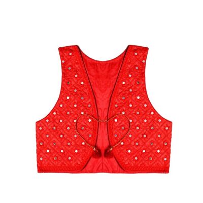 Gilet Mirror red