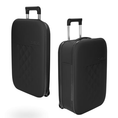 VEGA II - carro de equipaje de mano - negro (novedad mundial patentada, PLEGABLE)