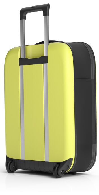VEGA II - chariot à bagages à main - Yellow Iris (première mondiale brevetée, PLIABLE) 2