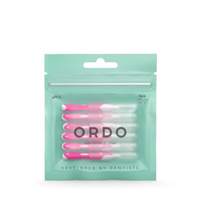 Ordo Interdental Brushes - Pink - 0.4mm