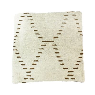Fodera per cuscino Kilim diagonale 50x50, lana di pecora