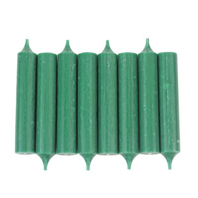 Candles Set of 8 table candle 21x120 green